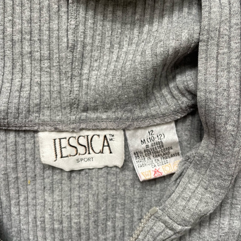 Jessica Gray Ribbed Sweater with Half-Zip - Picture 6 of 11
